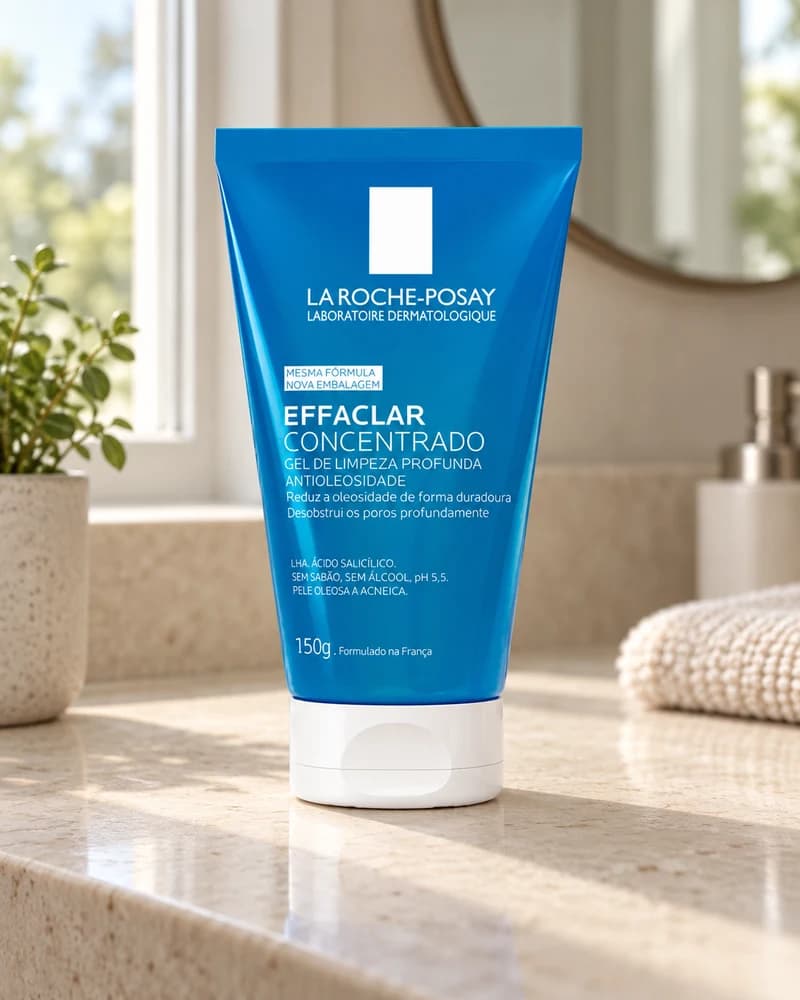 Cena ilustrativa de la roche posay effaclar concentrado gel de limpeza