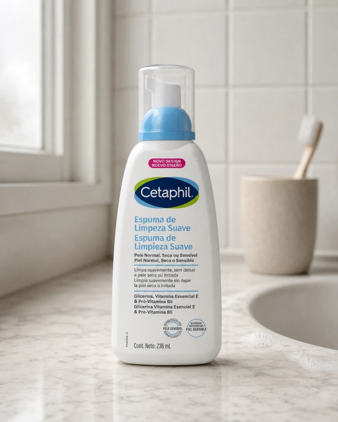 Cetaphil Espuma de Limpeza Facial Suave 236ml