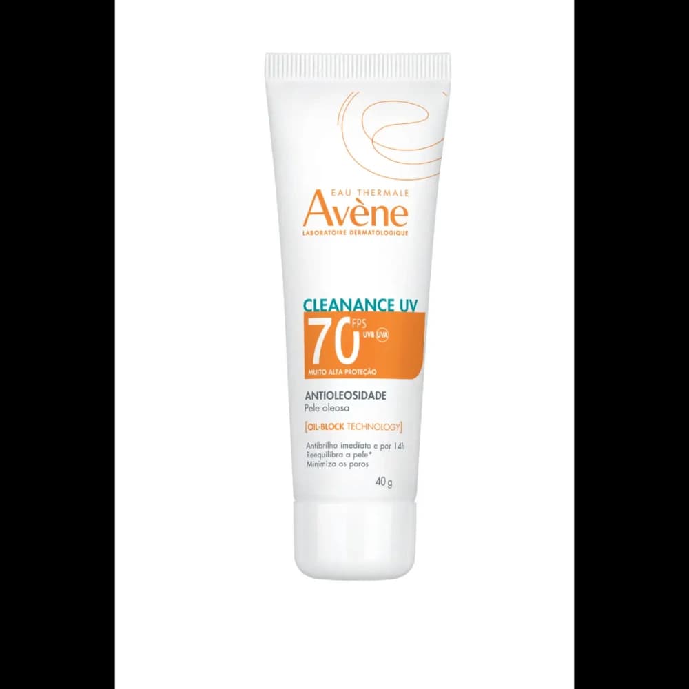 Avène Avène Cleanance UV Protetor Solar Facial Antioleosidade FPS 70 Oil-Block, 40g, imagem do produto