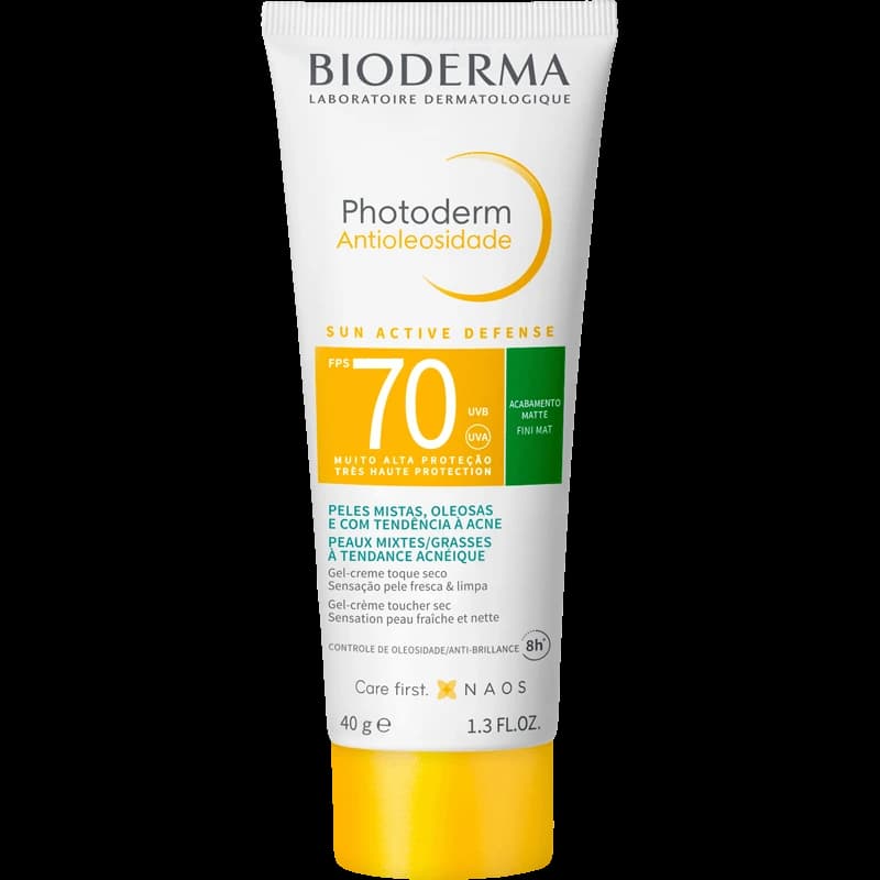 Bioderma Bioderma Photoderm Antioleosidade FPS 70 Sem Cor, 40g, imagem do produto