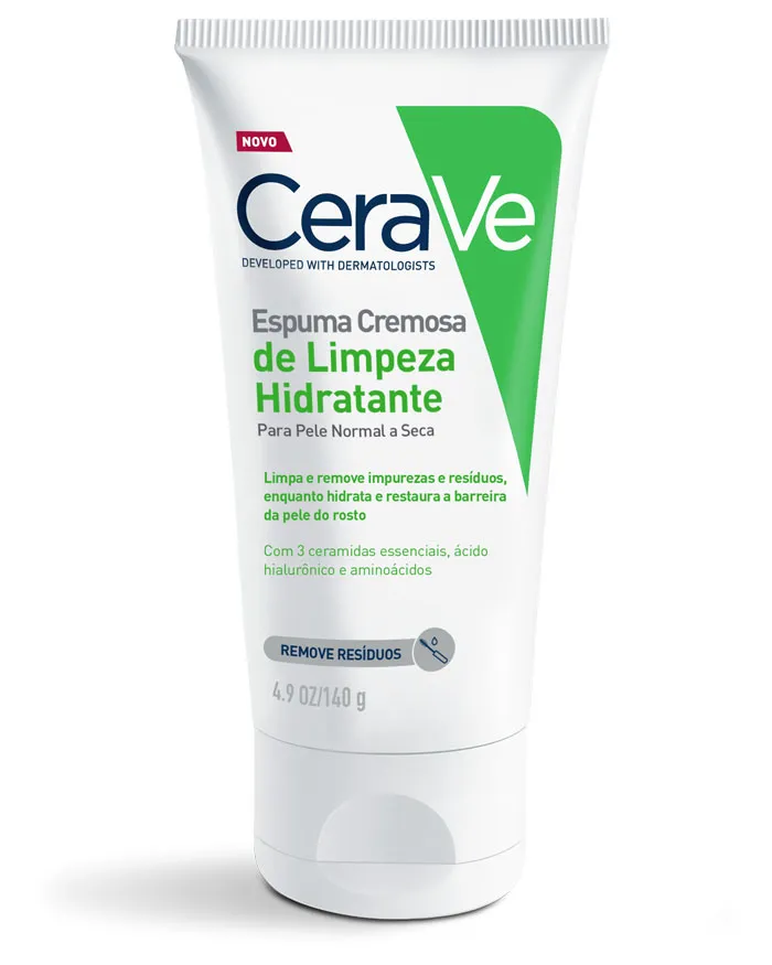 CeraVe Espuma Cremosa de Limpeza Hidratante com Ácido Hialurônico, imagem do produto