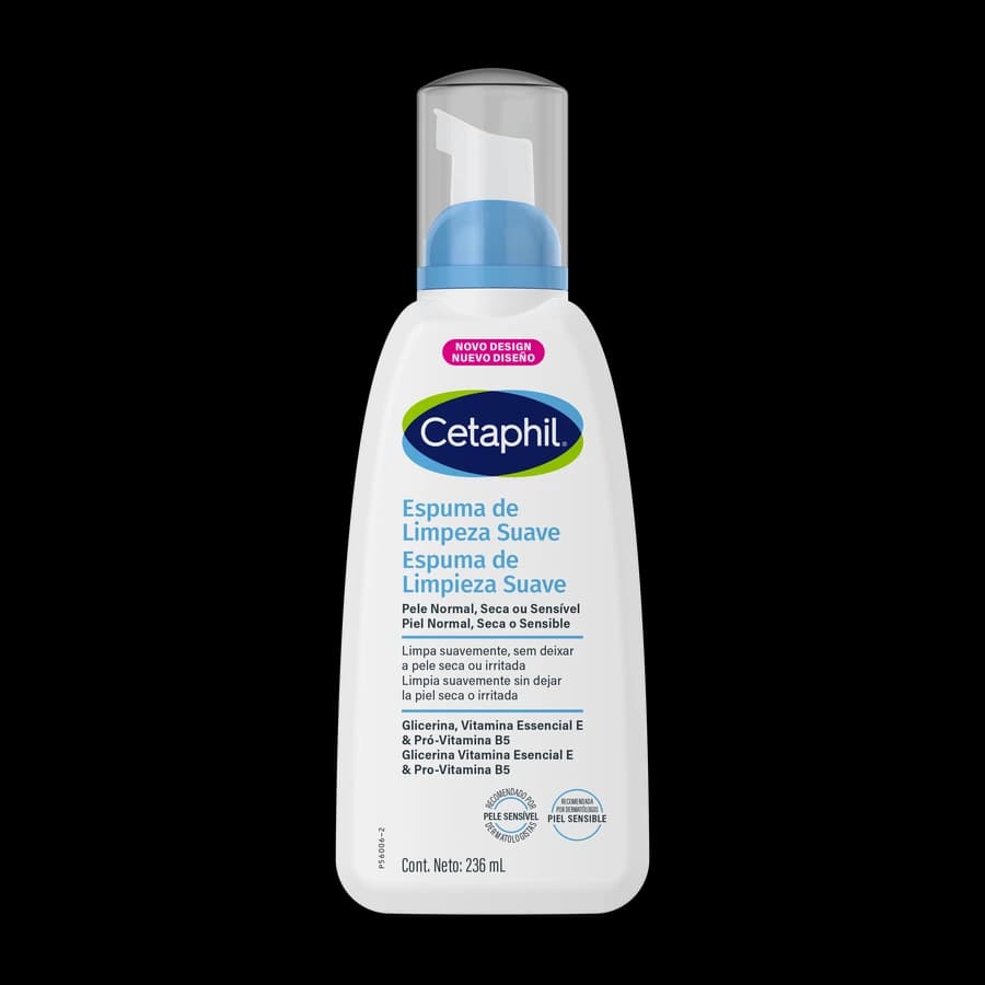 Cetaphil Espuma de Limpeza Facial Suave 236ml, imagem do produto