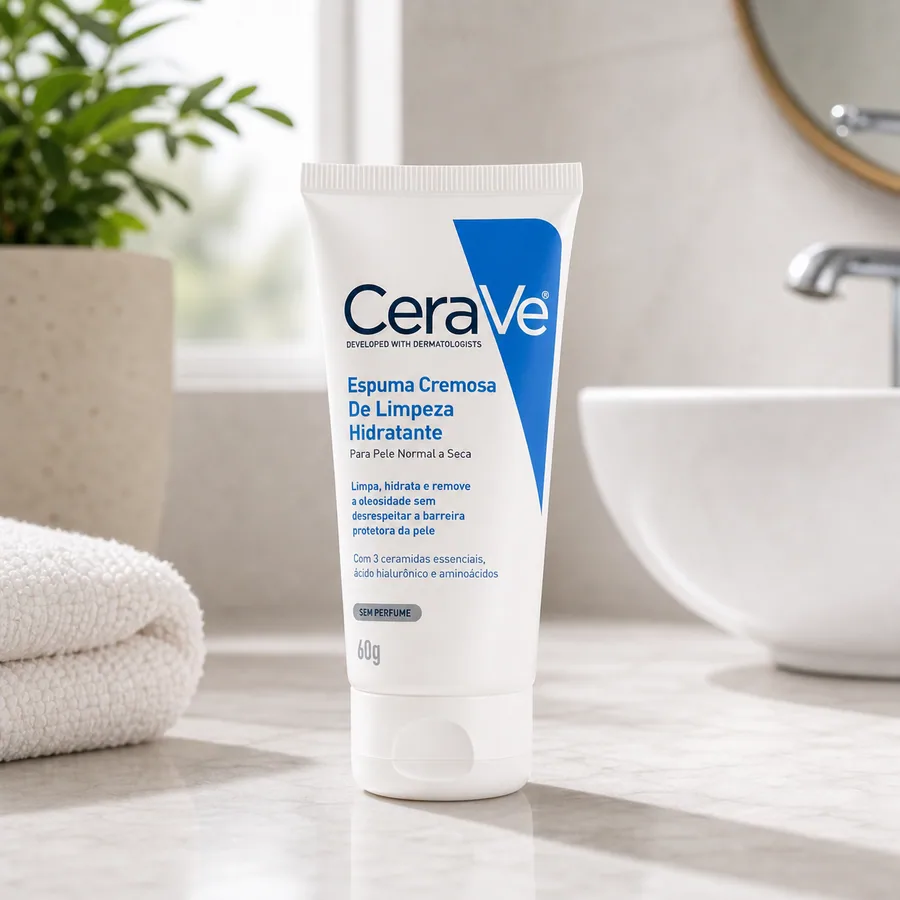 CeraVe Loção Facial Hidratante Pm, Textura Ultraleve, Hidratação Suave E Rápida Absorção, Com Ceramidas Essenciais E Ácido Hialurônico, Sem Perfume E Hipoalergênica, Cerave 52ml Normal A Seca Dia/noite, imagem do produto