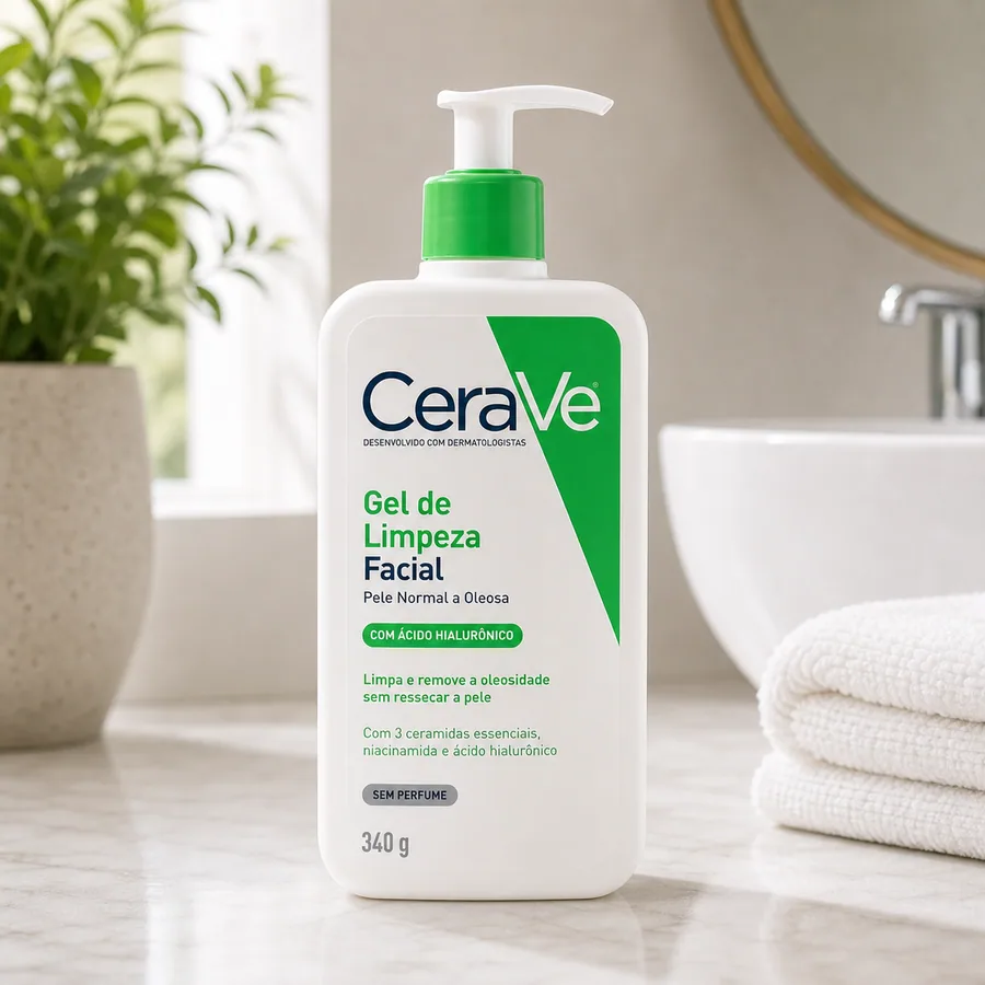 CeraVe Refil Gel De Limpeza Facial Para Pele Normal A Oleosa Cerave 227g Dia/noite, imagem do produto