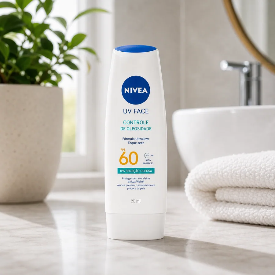 Nivea Nivea Protetor Solar Facial Uv Face Controle De Oleosidade Fps 60 50ml, Muito Alta proteção Uva/uvb, Efeito Matte, Controle Do Brilho, Cuidado diário, imagem do produto