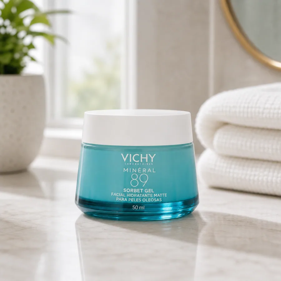 Vichy Sérum Facial Hidratante com Ácido Hialurônico e Minerais, Fortalece e Hidrata a Pele Textura Gel Absorcao Rapida, Mineral 89 Vichy 50ml, imagem do produto