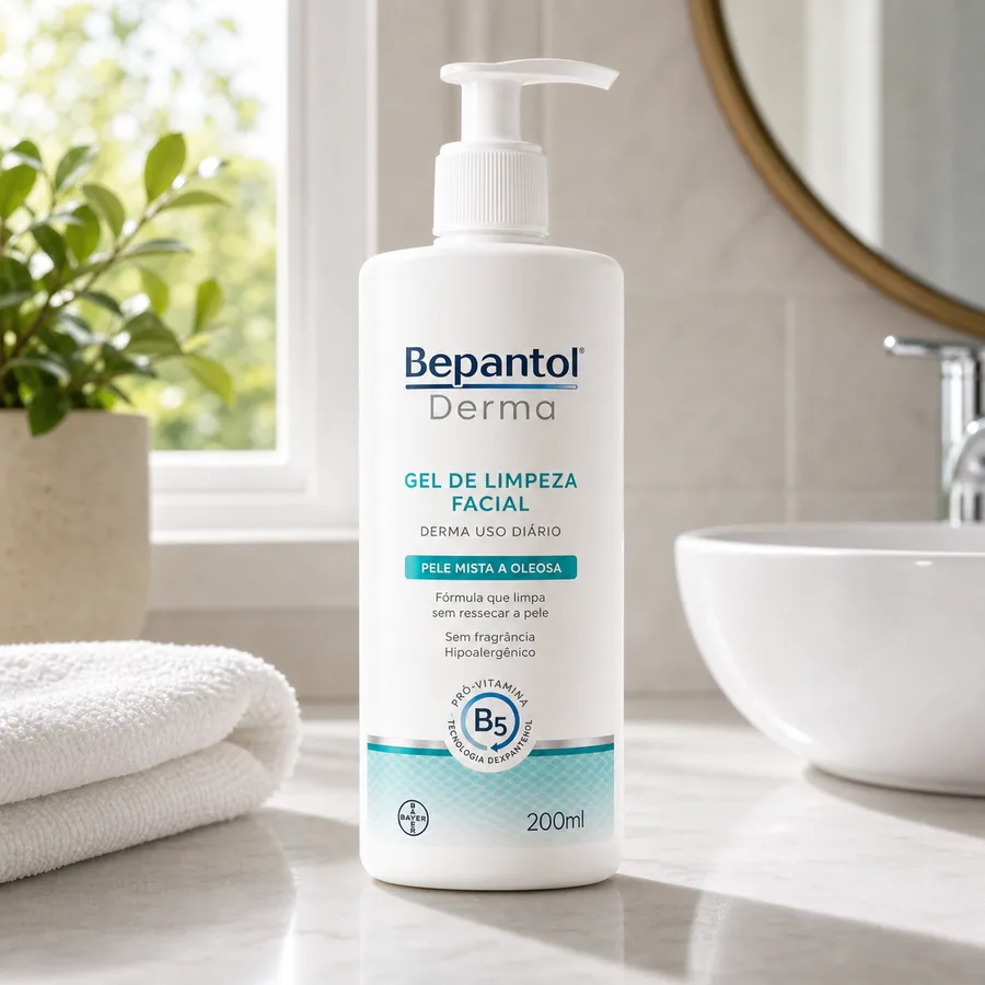 Bepantol Gel De Limpeza Facial Derma Uso diário 200ml - Bepantol, imagem do produto