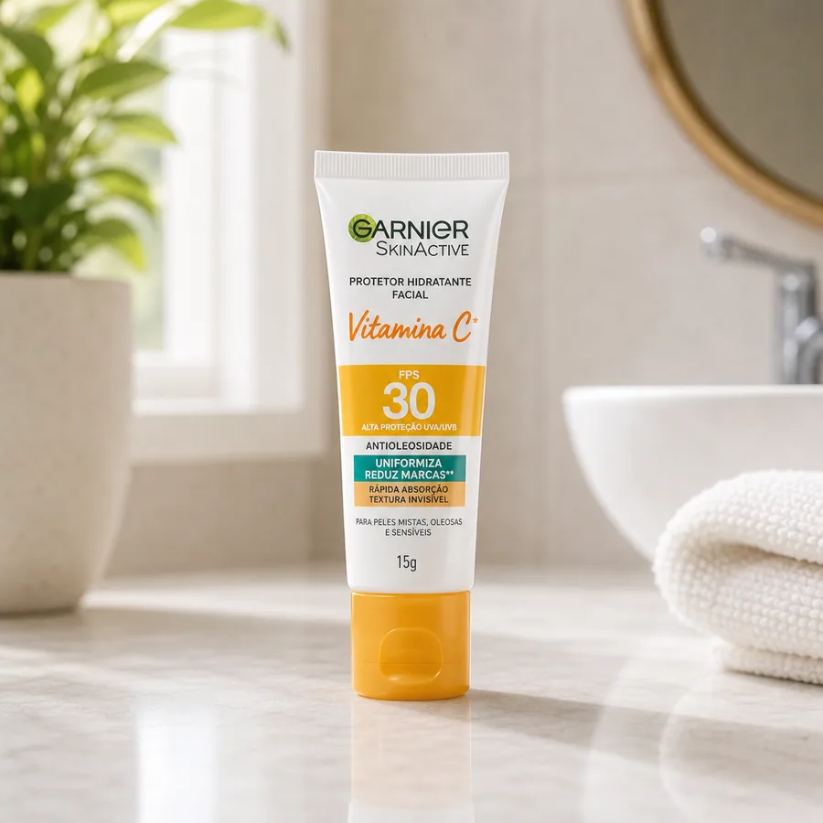 Garnier Protetor Hidratante Facial Vitamina C Fps 30 15g Garnier Tipo De Pele Oleosa/mista/sensível, imagem do produto