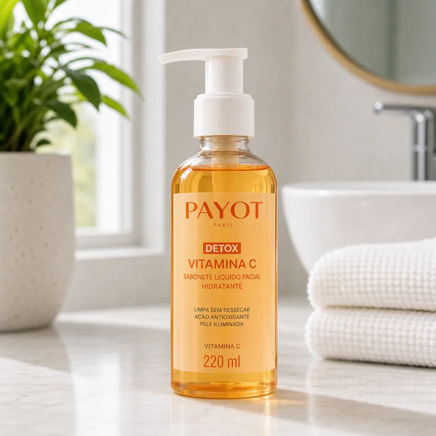 Payot Sabonete Líquido Facial Detox Payot Vitamina C Hidratante 220ml, imagem do produto